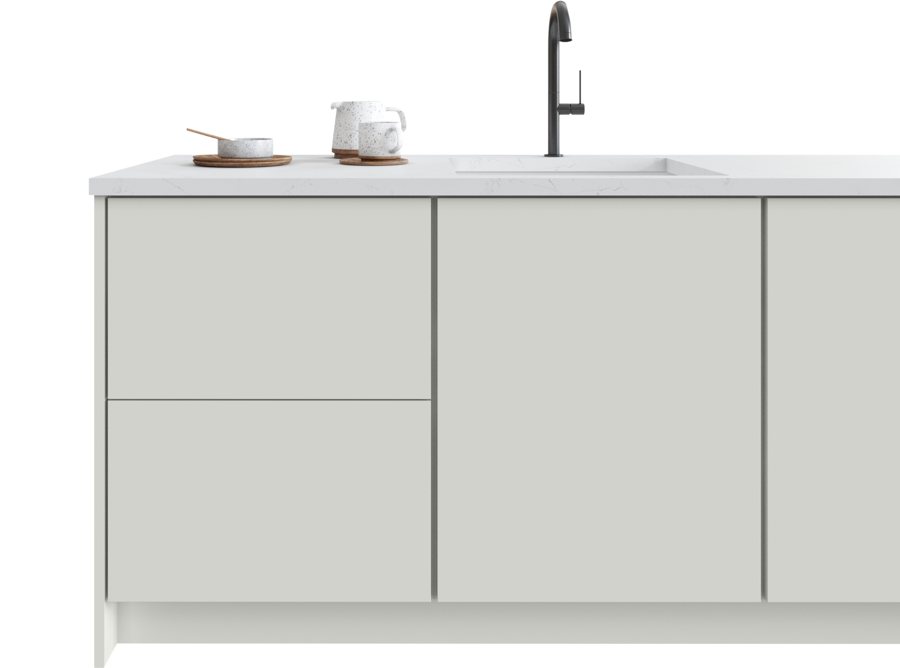 Allure Luxe Frost — Flat Panel / Slab door by Fabuwood