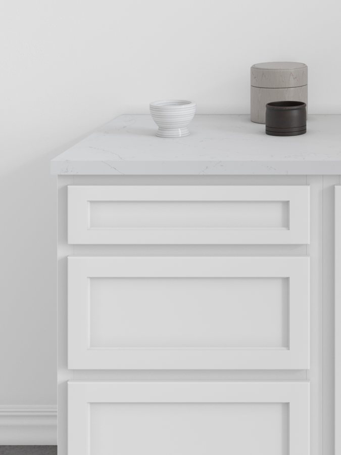 Quest Metro Frost — Shaker door by Fabuwood