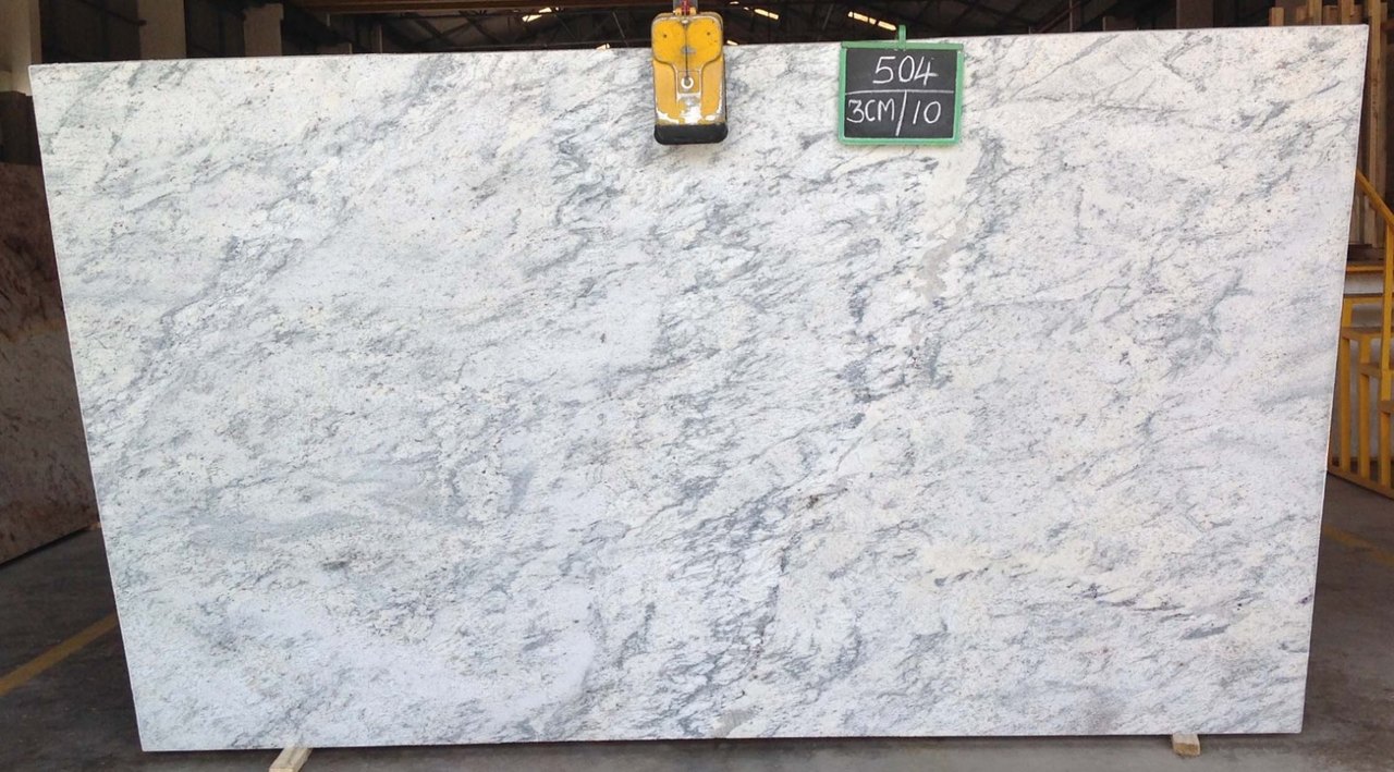 Aspen White — full slab
