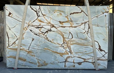 Actual Blue Roma slab, bundle BGX745-46, MSI Seattle warehouse