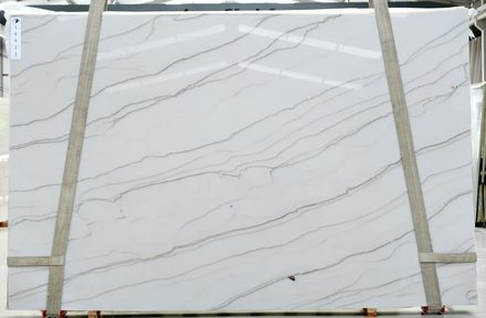 Calacatta Macaubas quartzite slab