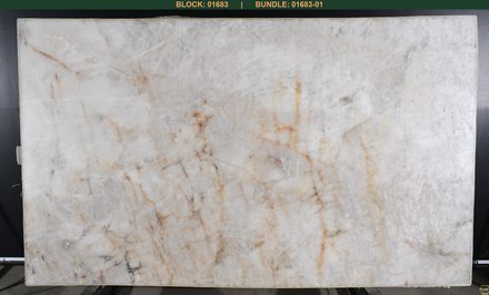 Actual Cristallo slab, bundle GN1228-01, MSI Seattle warehouse