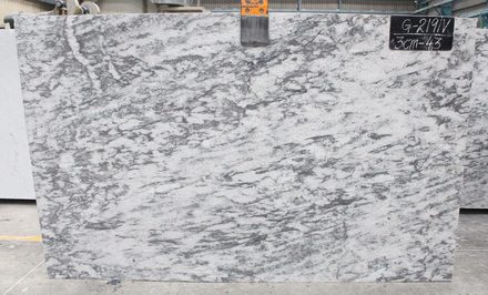New River White granite slab