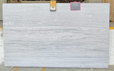 Actual New River White slab, bundle SGG203-04, MSI Seattle warehouse