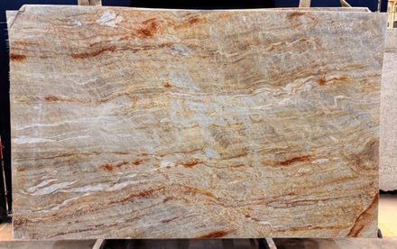 Onyx Bamboo quartzite slab