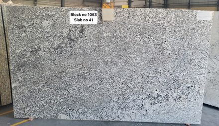 Oyster White granite slab