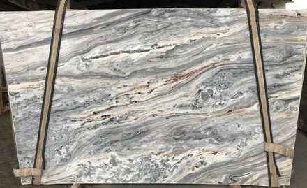 Actual Portinari Marble slab, bundle SEI196-21, MSI Seattle warehouse