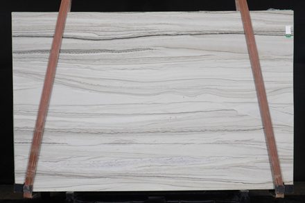 Actual White Macaubas slab, bundle BSK72-74, MSI Seattle warehouse