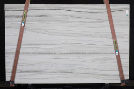 Actual White Macaubas slab, bundle BSK72-76, MSI Seattle warehouse