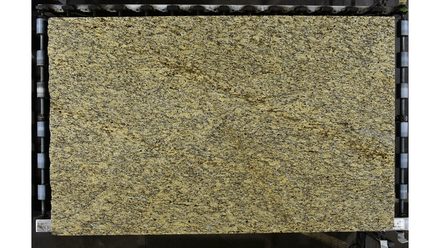Actual Amarillo Santa Cecilia · 3cm (1¼″) slab, lot 4001117276, Cosentino Center Spokane
