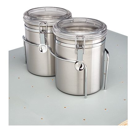 Canister Set for Drawer Peg Boards — Rev-A-Shelf cabinet organizer