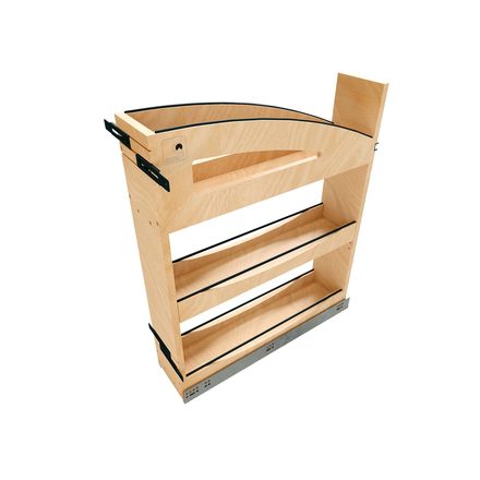 Craftsman Collection Solid Maple Base Cabinet Pull-Out Organizer — Rev-A-Shelf cabinet organizer