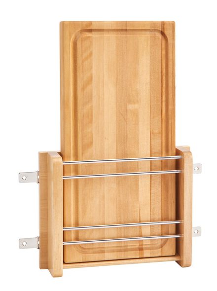 Door Mount Wood Cutting Board — Rev-A-Shelf cabinet organizer