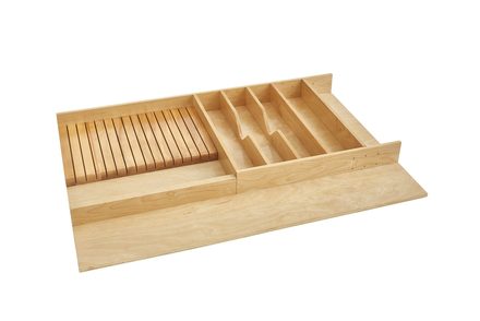 Maple Combination Utensil/Cutlery/Knife Tray Insert — Rev-A-Shelf cabinet organizer
