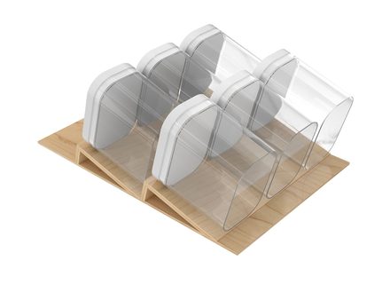 Maple OXO Drawer Insert Organizer for Base Cabinet Deep Drawers — Rev-A-Shelf cabinet organizer