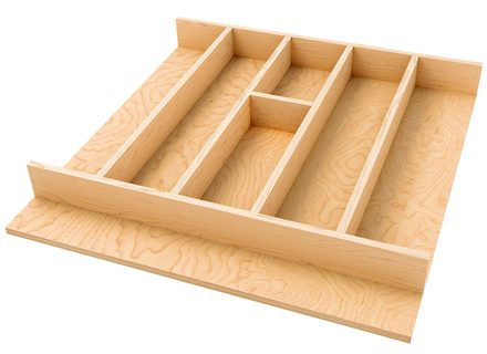 Maple Right Size Utensil Drawer Insert — Rev-A-Shelf cabinet organizer