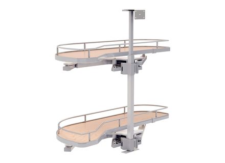 Maple Two-Tier Girasolo — Rev-A-Shelf cabinet organizer