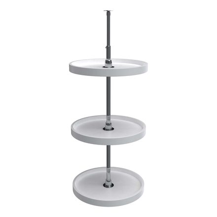 Polymer Full-Circle 3-Shelf Lazy Susan for Corner Wall Cabinets — Rev-A-Shelf cabinet organizer