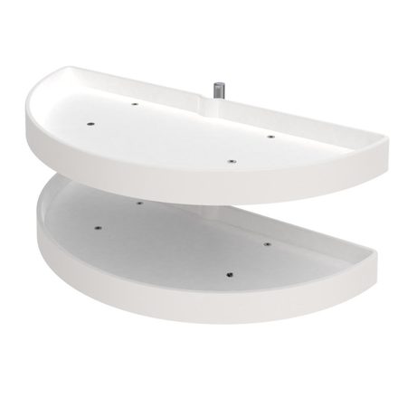 Polymer Two-Tier Half Moon Susan Set — Rev-A-Shelf cabinet organizer