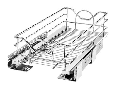 Soft-Close Pull-Out Wire Basket, 12″ — Rev-A-Shelf cabinet organizer