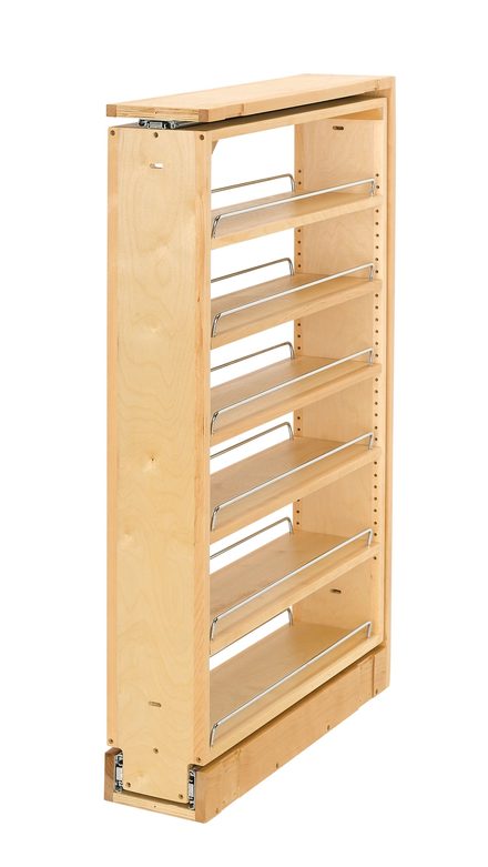 Pull-Out Between Vanity Base Filler — Rev-A-Shelf cabinet organizer