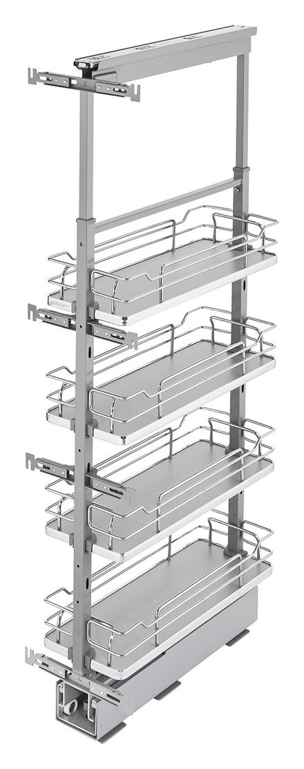 Pull-Out Pantry Shelving, for 43″ to 51″ Tall Openings — Rev-A-Shelf cabinet organizer