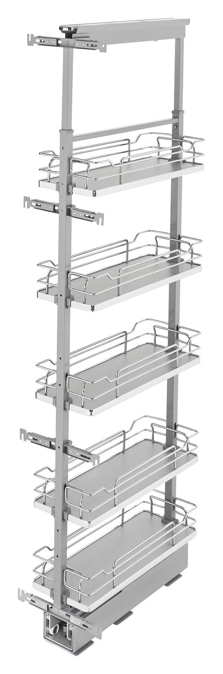 Solid Bottom Pantry Pull-Out, for 58″ to 66″ Tall Openings — Rev-A-Shelf cabinet organizer