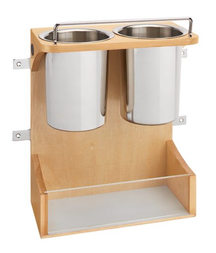 Vanity Door Storage Appliance Rack — Rev-A-Shelf cabinet organizer