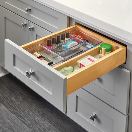 Vanity Drawer Systems for Face Frame Cabinets — Rev-A-Shelf cabinet organizer