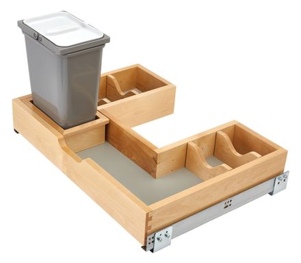 Vanity U-Shaped Undersink Pull-Out, Bottom Mount — Rev-A-Shelf cabinet organizer