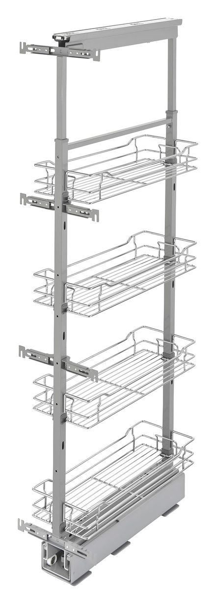 Wire Basket Pantry Pull-Out, for 51″ to 58″ Tall Openings — Rev-A-Shelf cabinet organizer