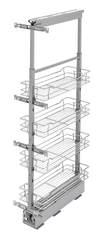 Wire Basket Pantry Pull-Out, for 43″ to 51″ Tall Openings — Rev-A-Shelf cabinet organizer