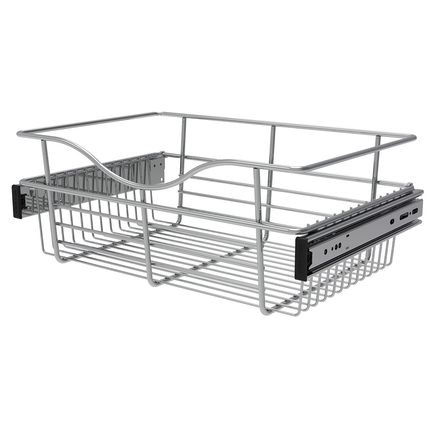 Wire Pull-Out Baskets for Deep Closet — Rev-A-Shelf cabinet organizer