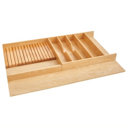 Wood Combo Utility/Knife Tray Insert — Rev-A-Shelf cabinet organizer